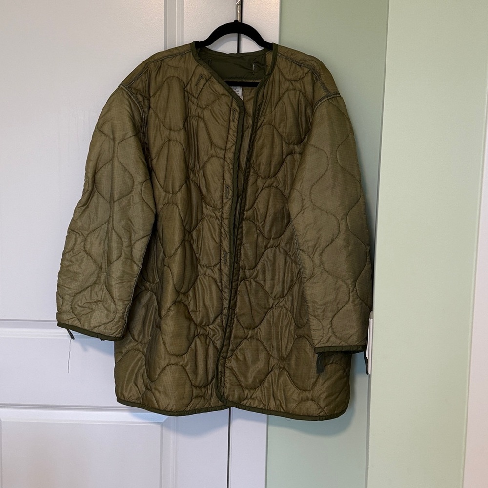 NWOT Olive Quilted Women's Jacket - Picture 2 of 10